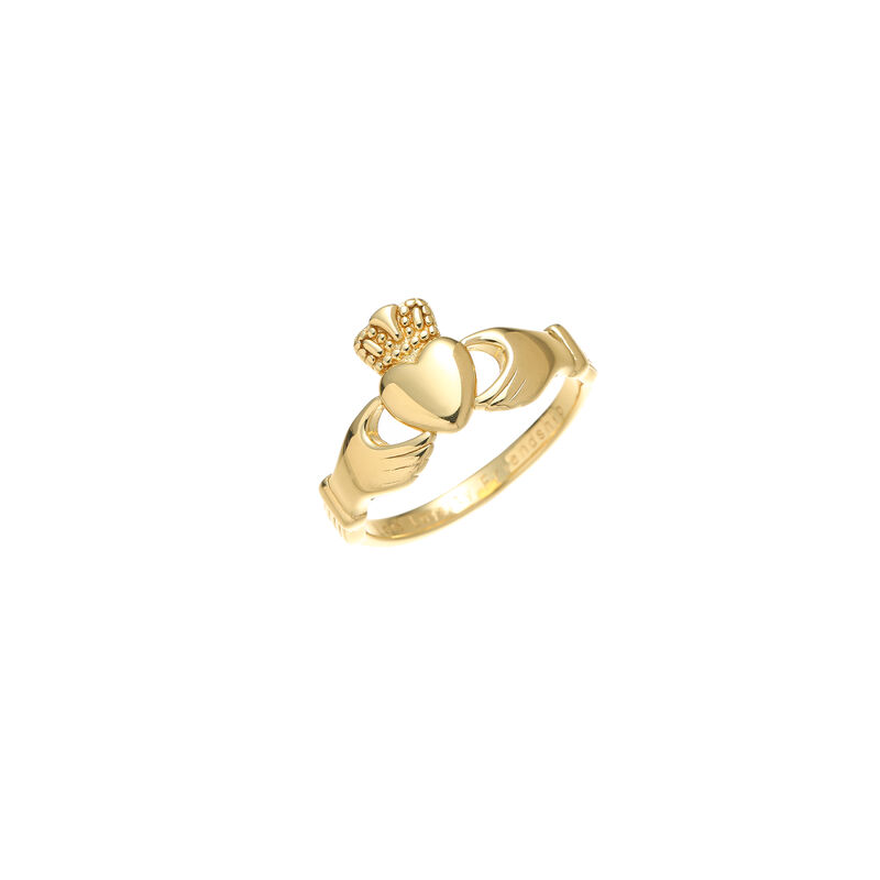 Gold Vermeil Claddagh Plain Ring